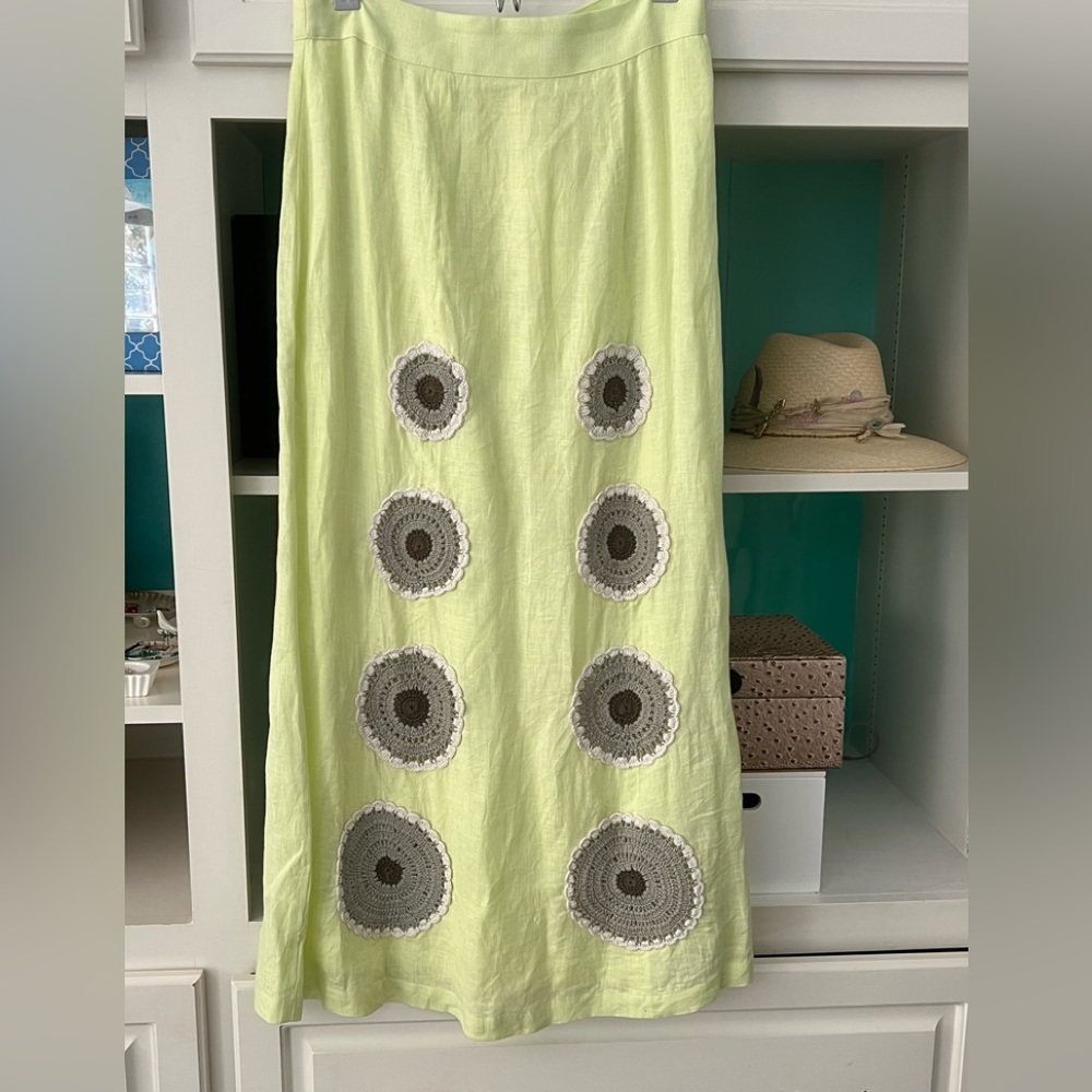 Anthropologie Linen Maxi skirt